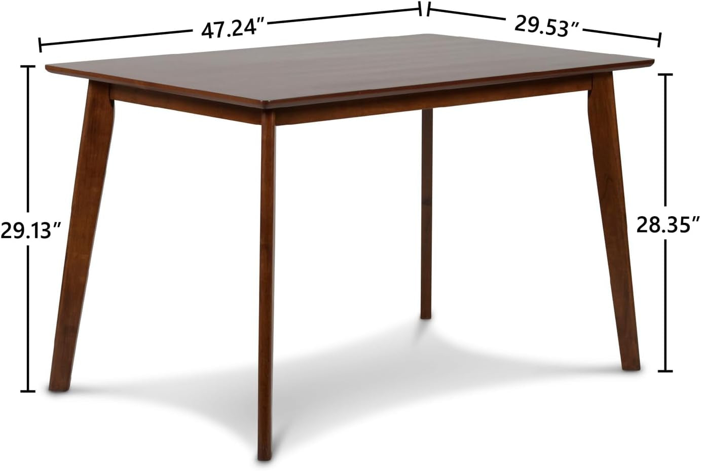 Morocco Rectangle Dining Table, Walnut