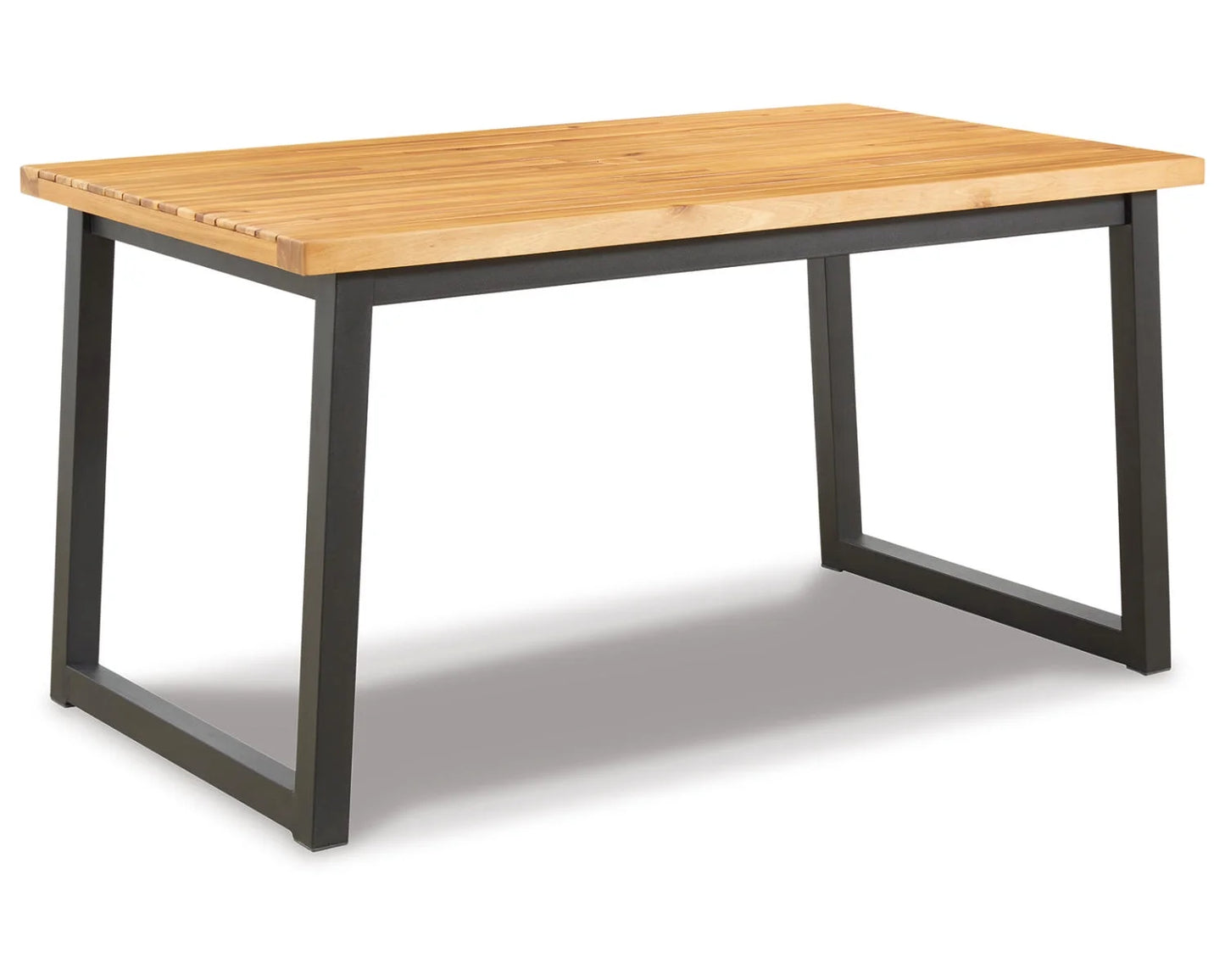 Casual Town Wood Outdoor Dining Table Set (Set of 3) Brown/Black