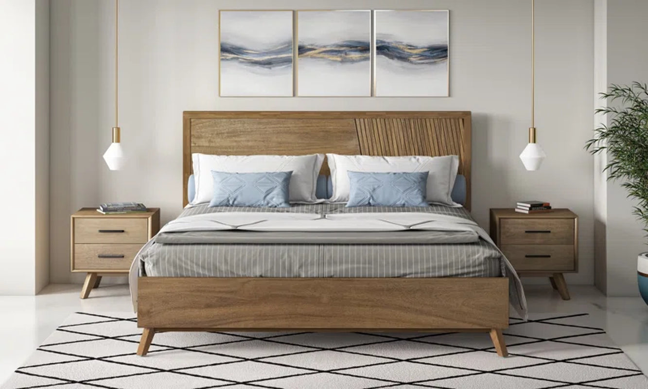 Weintraub Solid Wood Platform Bed