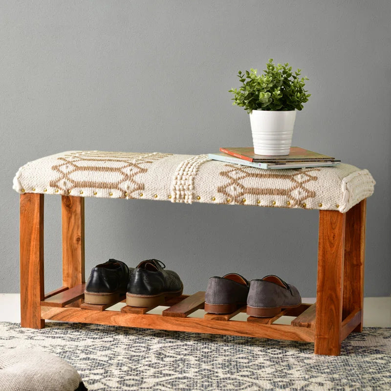 Maximilian Cotton Upholstered Storage Bench