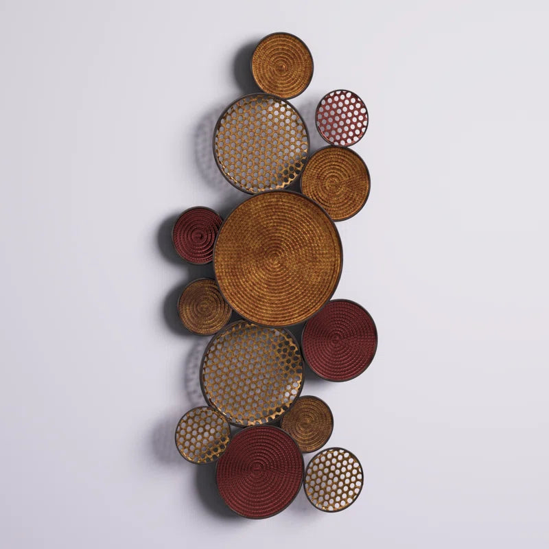Traditional Abstract Wall Decor on Metal