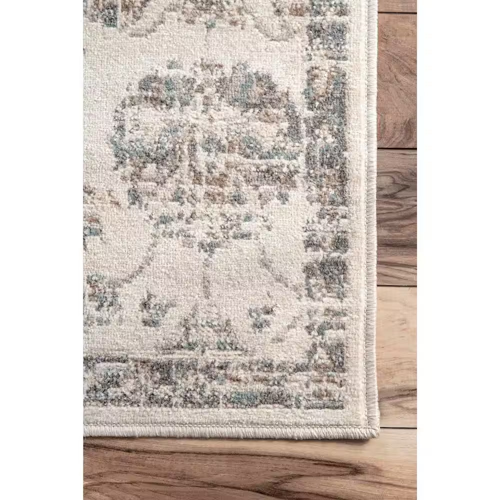 Clarissa Vintage Faded Beige 5 Ft. X 8 Ft. Area Rug