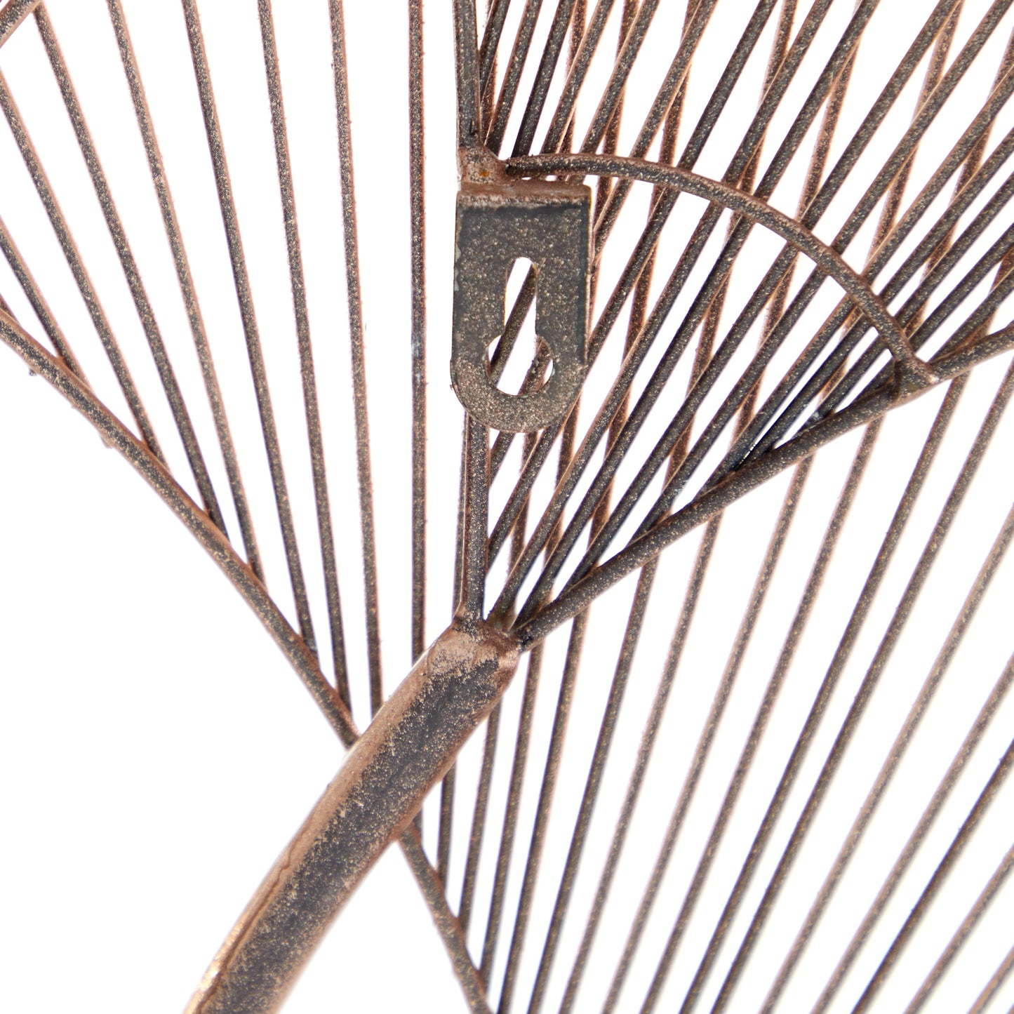 Copper Metal Gingko Leaf Wire Floral Wall Decor