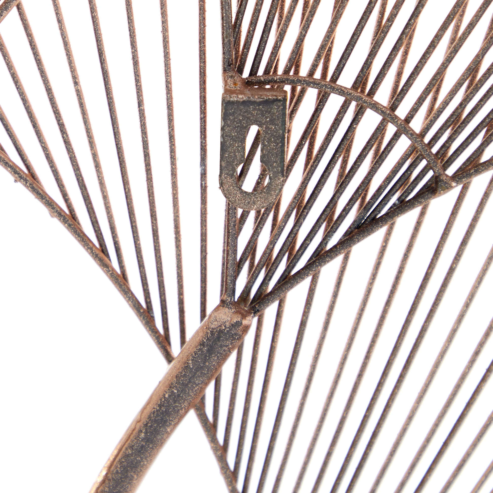 Copper Metal Gingko Leaf Wire Floral Wall Decor