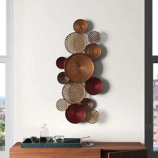 Traditional Abstract Wall Decor on Metal