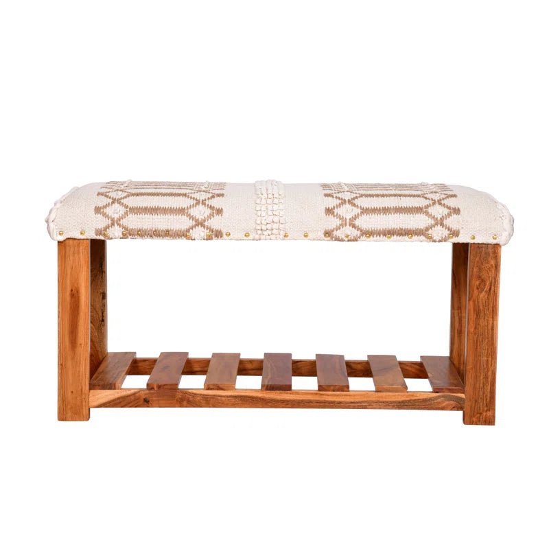 Maximilian Cotton Upholstered Storage Bench