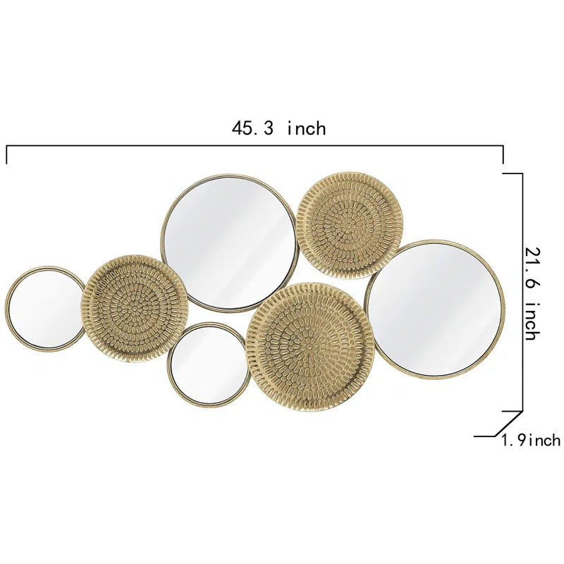 Glam Abstract Wall Decor on Metal