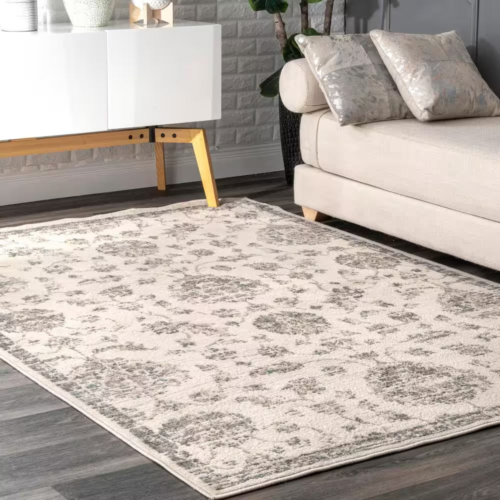 Clarissa Vintage Faded Beige 5 Ft. X 8 Ft. Area Rug