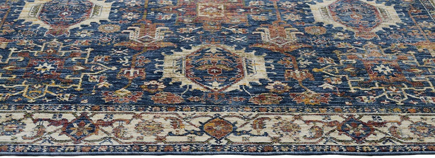 Hr-Persian Rugs/Bijar Pattern/Fashion Home Modern Vintage Rugs-Stone Washed Blue7'9"X 10'