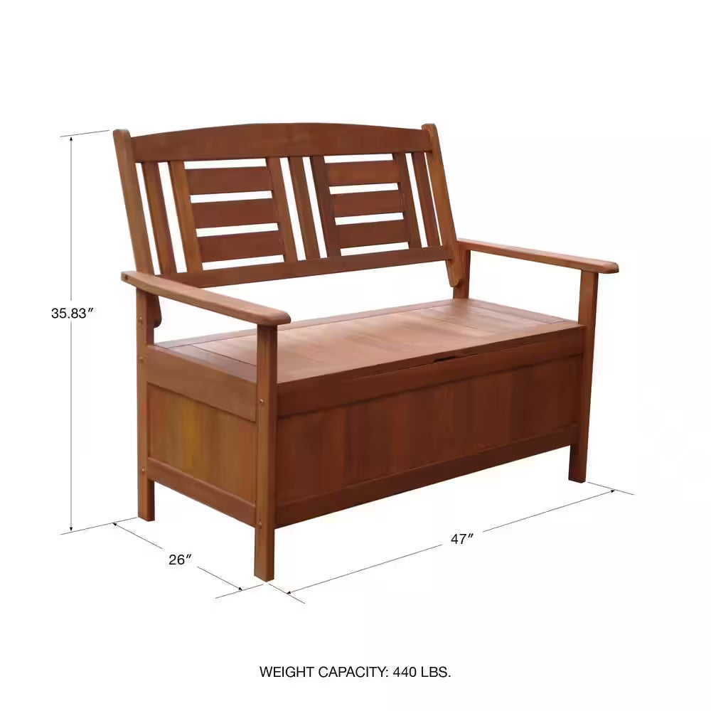 Kalbarri Wood Storage Outdoor Bench Seat