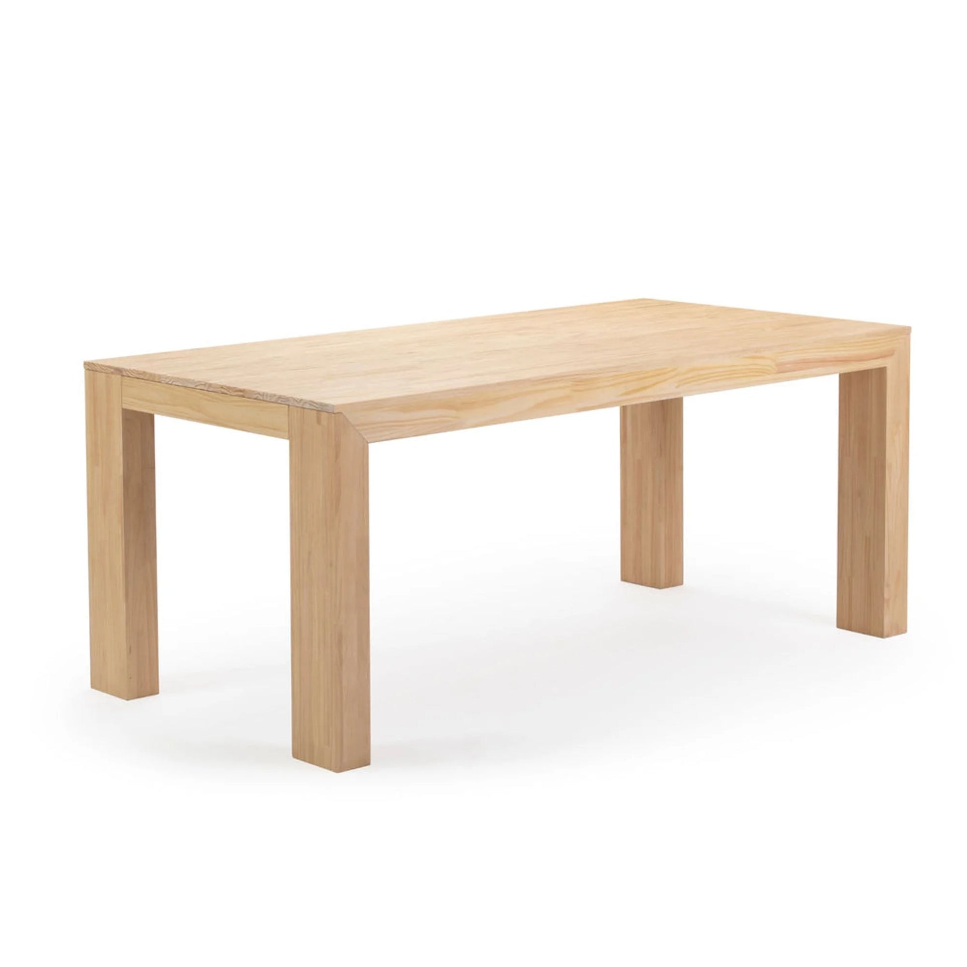 72" Modern Dining Table for 6, Solid Wood Rectangular Dining Table for Kitchen/Dining Room, Blonde Wirebrush