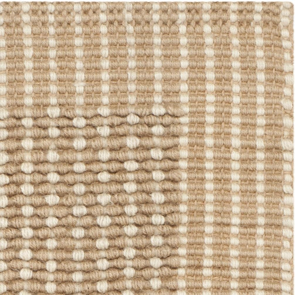 Natural Fiber Collection Accent Rug - 2'6" X 4', Ivory & Beige, Handmade Jute, Ideal for High Traffic Areas in Entryway, Living Room, Bedroom (NF449A)