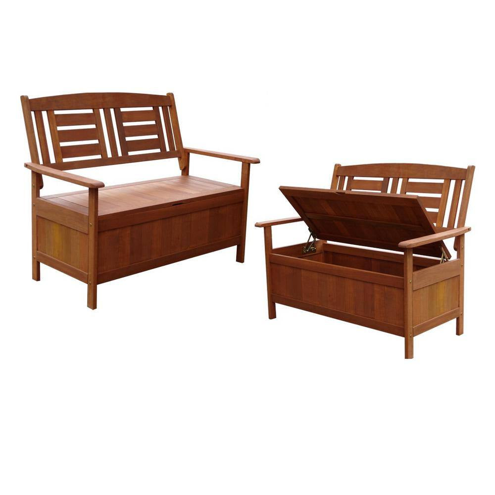 Kalbarri Wood Storage Outdoor Bench Seat