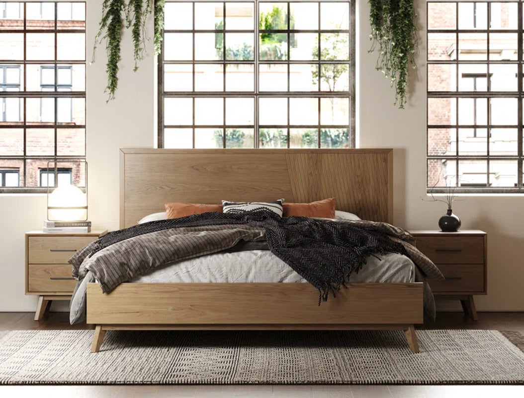Weintraub Solid Wood Platform Bed