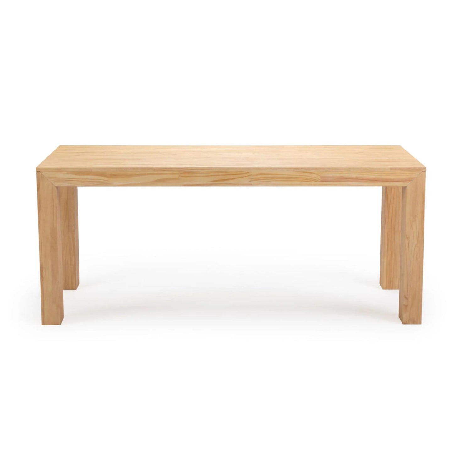 72" Modern Dining Table for 6, Solid Wood Rectangular Dining Table for Kitchen/Dining Room, Blonde Wirebrush