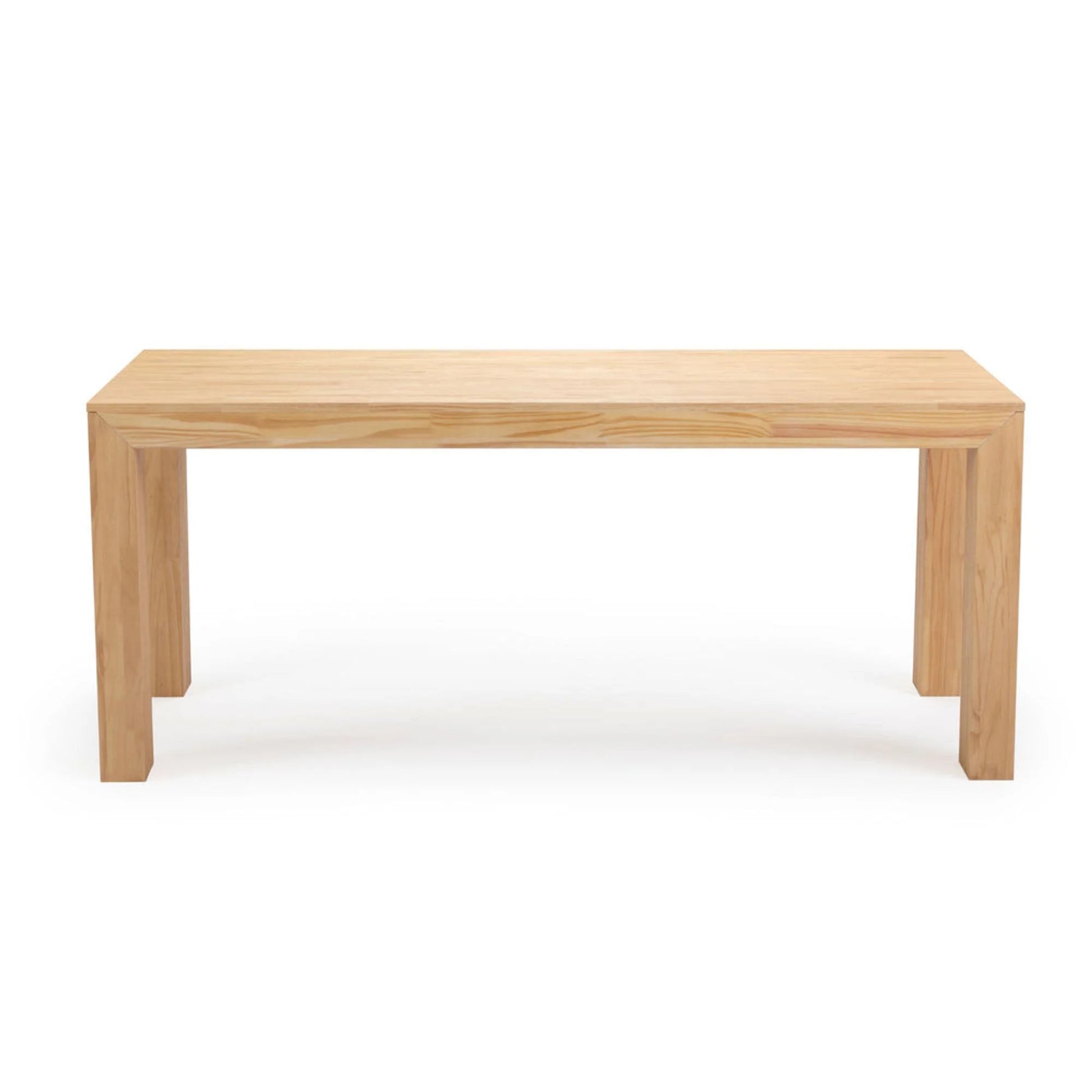72" Modern Dining Table for 6, Solid Wood Rectangular Dining Table for Kitchen/Dining Room, Blonde Wirebrush