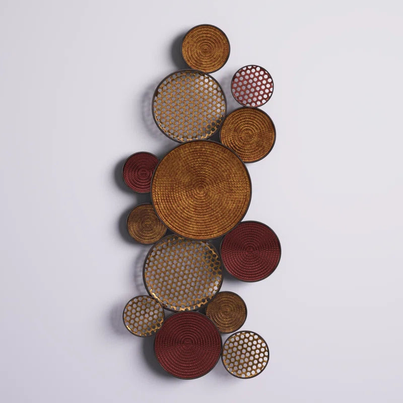 Traditional Abstract Wall Decor on Metal