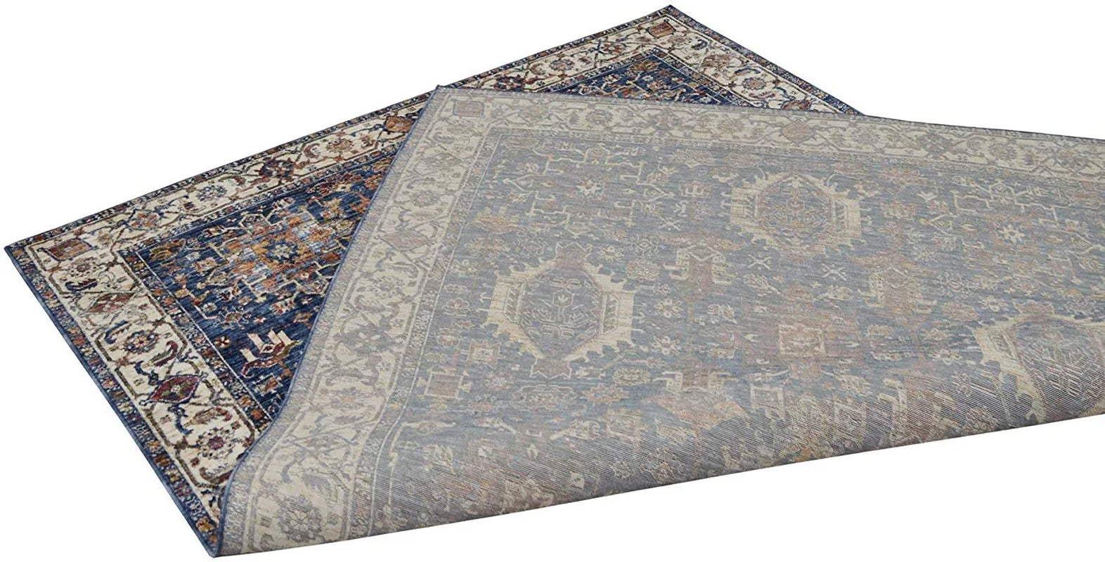 Hr-Persian Rugs/Bijar Pattern/Fashion Home Modern Vintage Rugs-Stone Washed Blue7'9"X 10'