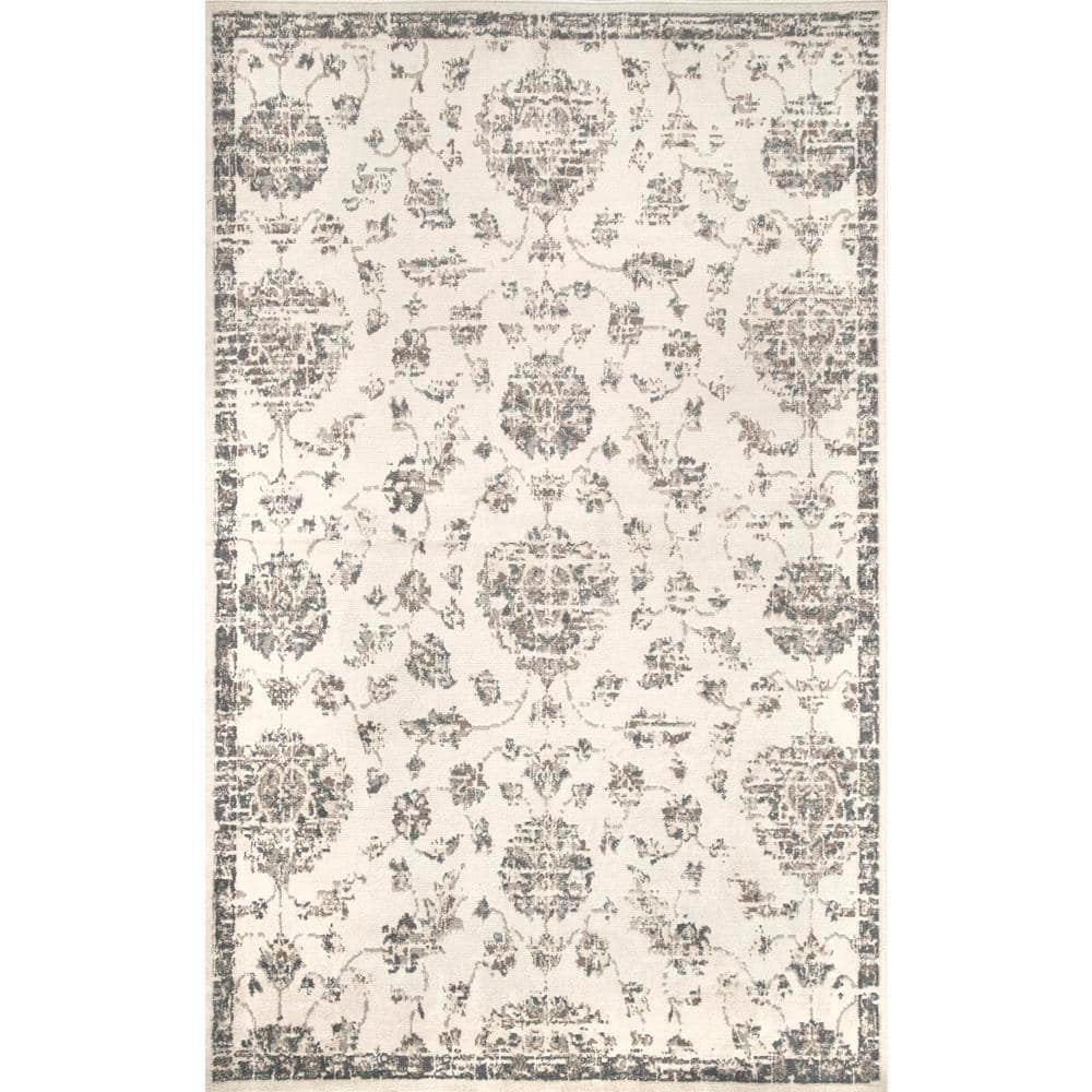 Clarissa Vintage Faded Beige 5 Ft. X 8 Ft. Area Rug